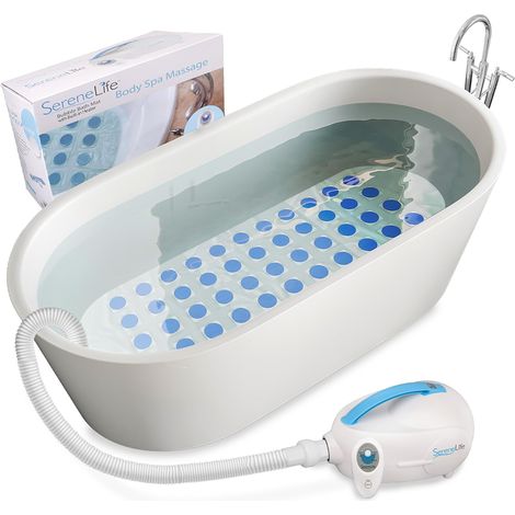 Tapis de Bain à Bulles, Tapis pour Baignoire avec Massage à Air et Télécommande, Imperméable, Antidérapant, Intensité des Bulles Ajustable, Diffuseur de Parfums (1/5)