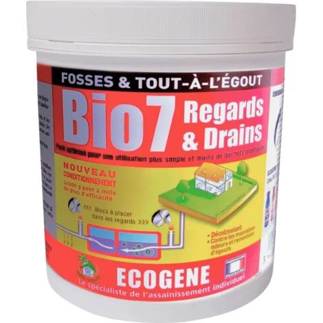 Schächte und Drainagen für Klärgruben und Abwasserkanäle, BIO 7, 800g