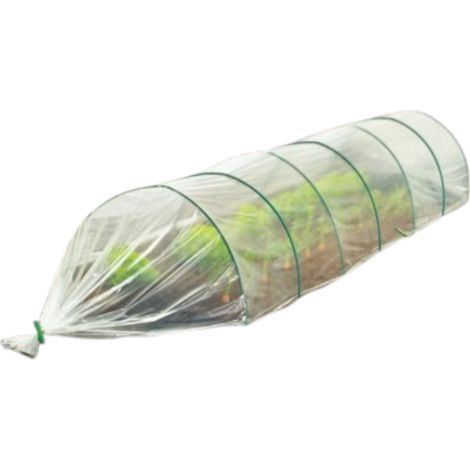 Nortene – Kit tunnel de forçage 1,20 m x 3,50 m – Film de forçage 50µ et 40µ – 7 arceaux et 2 piquets d'extrémité – Pour cultures sous serre (1/5)