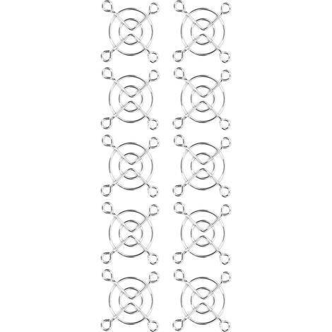 Lot de 10 grilles de protection pour ventilateur de refroidissement d'extrudeuse MK8, dissipateur thermique DIY, 40 x 40 mm (1/5)