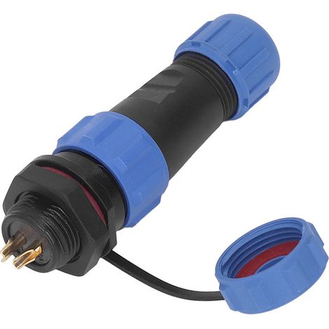 Connecteur électrique étanche IP68 SP13 2 broches, prise fiche avion à visser, raccord de câble étanche, connecteur fil à fil, paire mâle femelle. (1/5)