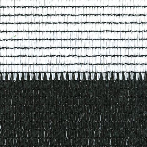 TENAX Soleado Sport Rete Tessuta Schermante Frangivista Bicolore, 2,00x5 m, Bianco/Nero, 2x5 m (1/4)