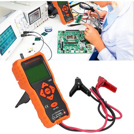 T2818 Präzisions-Batterietester für 12V/24V-Autobatterien: Prüft Lebensdauer, Kapazität und Innenwiderstand (1/5)