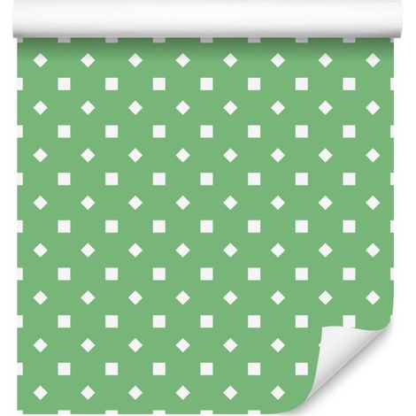 Papier peint à pois verts, une touche de fraîcheur pour le salon et la chambre 50x1000 cm (1/5)