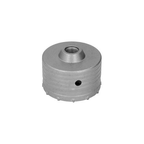 Sierra de corona para pared de 100 mm con perforación rápida, herramienta de carburo para hormigón, ideal para la instalación de aires acondicionados.