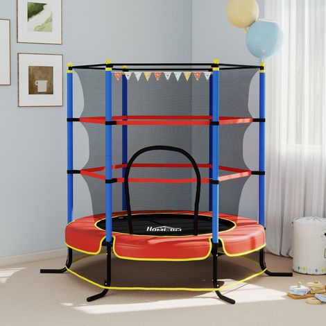 Kindertrampolin mit Sicherheitsnetz, für Kinder von 3-10 Jahren