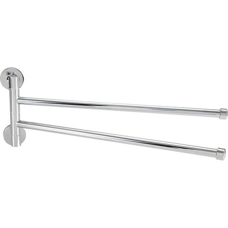Stainless Steel Towel Rack, Space Saving Swivel Wall Mounted Towel Rack (1/5)