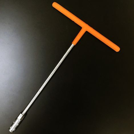 Clé à Poignée En T Avec Douille Polygonale Hexagonale Femelle Acier Chromé