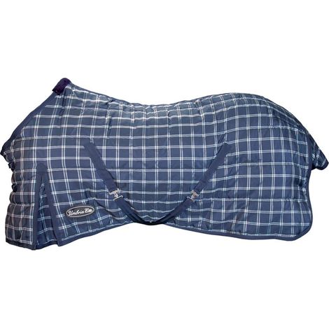 150 cm, Bleu marine: Couverture de fosse rembourrée de 350 g, respirante et indéchirable, avec sangles et cache-queue (1/4)