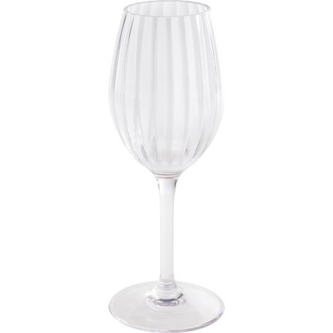 Verre à vin blanc en plastique Tritan transparent, Ø 8 cm, hauteur 21,5 cm, 320 ml (1/5)
