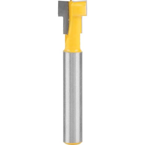 9,52 mm (3/8") T-Nutfräser für Befestigungslöcher, 1/4" Schaft, Holzbearbeitungswerkzeug für die Holzmontage (1/5)