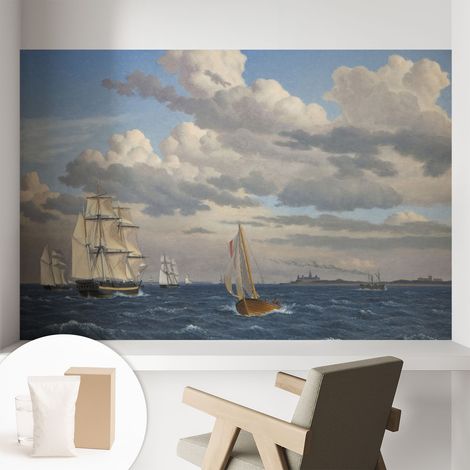 Carta Da Parati con design moderno - con motivi moderni - Fotomurali in TNT Soggiorno Camera De Letto Sala Ufficio Avventura in mare 104x70 cm (1/5)