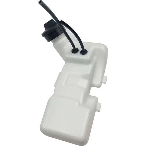 Weißer Ersatz-Kraftstofftank aus Kunststoff für Rasenmäher FS75, FS80, FS85, KM85, HT75, FS72 und FS74 – 145 g, Abmessungen 185 x 120 x 100 mm