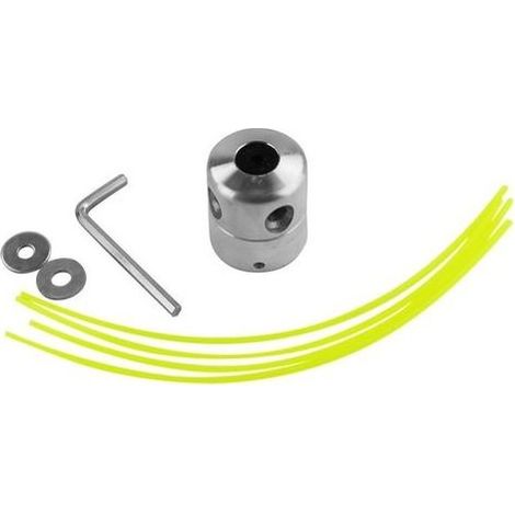 Universeller Aluminium-Freischneiderkopf, Nylonfaden-Rasentrimmerkopf (2x Orange) (1/5)