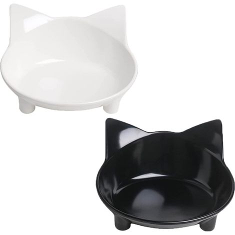 1 Gamelle pour chat, antidérapante, matériau sûr, base en caoutchouc, pour chien et lapin (1/5)
