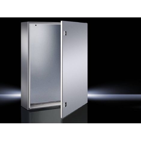 Coffret mural 300x200x155mm acier inox 304 porte pleine avec plaque montage (1002.600) étanche IP66 série AE RITTAL 1002600 (1/2)