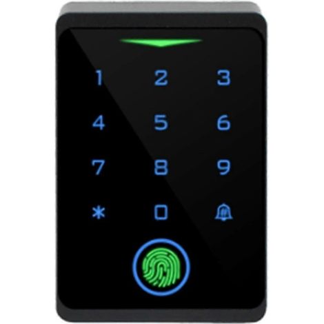 Serrure de porte intelligente, étanche IP66, sans clé, biométrique, contrôle d'accès WIFI, clavier indépendant, reconnaissance d'empreintes digitales, RFID. (1/5)