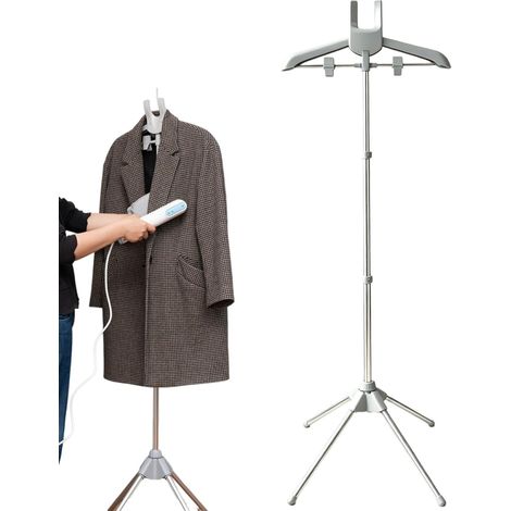 Support de Robe de Repassage Pliable, Support de Vapeur Réglable en Hauteur pour Vêtements, Porte-vêtements Fumante pour Vestiaire à Chambre, Support de Machine à Repasser (Type 2) (1/5)