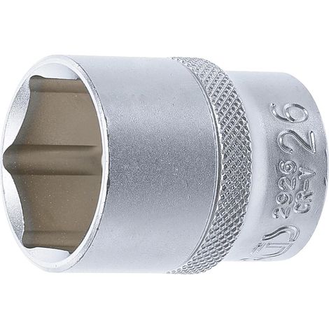 Bussole BGS Technic Pro Torque a 6 lati 1/2" dettaglio da 8 a 46 mm - douillescarrede12127 : bussole a 6 lati da 26 mm