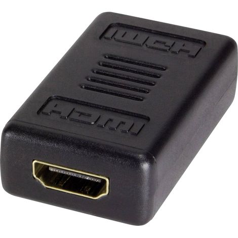 Connecteur HDMI LogiLink Full HD 1080p 60 Hz, adaptateur HDMI femelle plaqué or 1,3b (1/4)