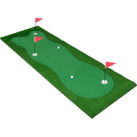 Tappetino da golf da 300 x 100 cm con tappeto da allenamento in erba sintetica per il verde di casa