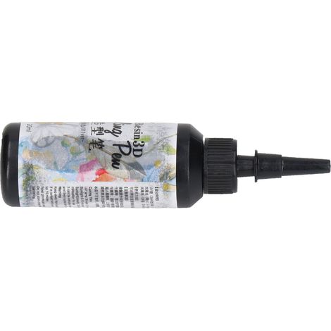 Stylo de modelage en résine UV 20 ml - Stylo de contourage 3D en résine UV à séchage rapide - Forme unique pour le traçage DIY - Argent (1/5)