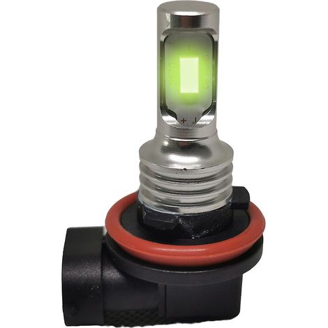 Ampoules LED antibrouillard pour phares de voiture, moto et SUV, couleur citron vert, étanches et durables. Éclairage de nuit auto. (1/5)