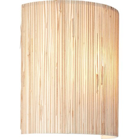 BRILLIANT Wimea Wandspot natur  1x A60, E27, 52W, geeignet für Normallampen (nicht enthalten)