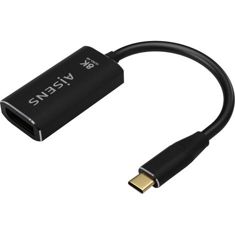 Cable Conversor Aisens A109-0690/ USB Tipo-C Macho - DisplayPort Hembra/ 15cm (1/3)