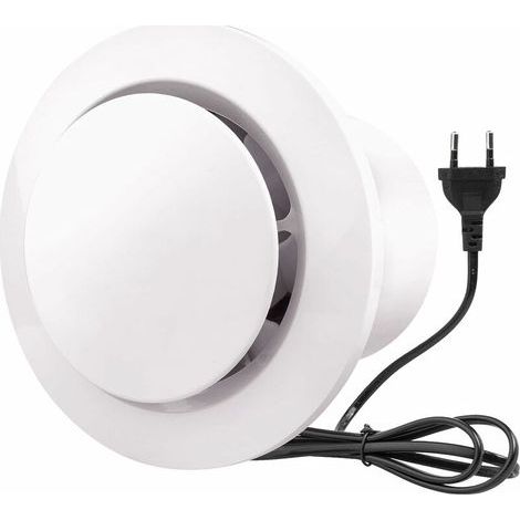 Extracteur d'air 100mm 130m³/h 10W avec clapet anti-retour - Ventilateur d'extraction économe en énergie (1/5)