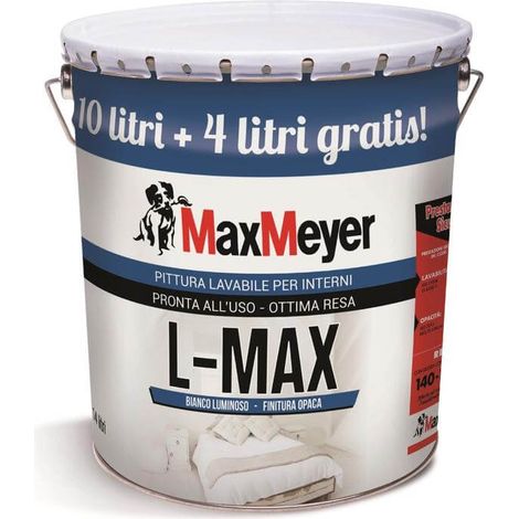 Pittura MaxMeyer lavabile l-max lt.14 bianco (1/7)