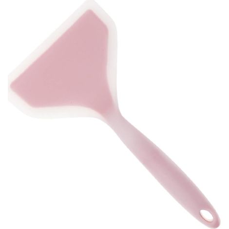 Spatule en silicone pour crêpes, large et antiadhésive, idéale pour les omelettes, les crêpes, le poisson et la cuisson des tamagoyaki. Couleur : bleue. (1/5)