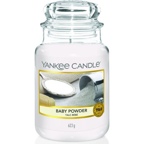 Grande Bougie en Jarre, Parfum Talc Bébé, 623 g (1/5)