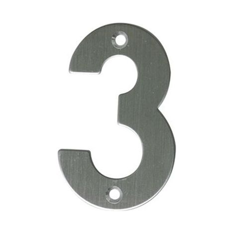 Numero 3 acciaio inox 10cm 6771 amico (1/2)