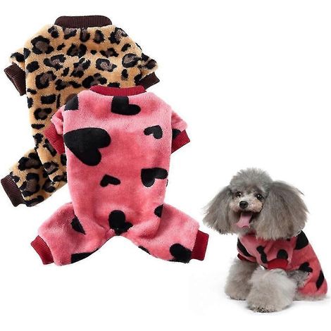 Pijama para mascotas de 2 piezas para el hogar, para perros (1/5)