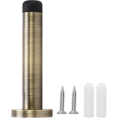 Butée De Porte En Acier Inoxydable Plaqué Bronze Pour Salle De Bain Et Maison - Design Cylindre Robuste - Lot De 1 (1/5)