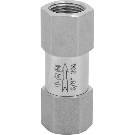 Sechskant-Rückschlagventil aus Edelstahl 304, hochtemperatur- und druckbeständig (3/8 Zoll BSPP)