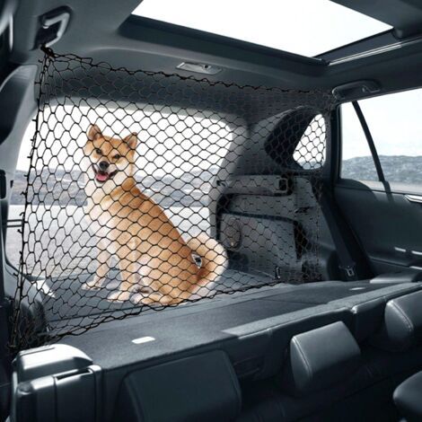 BUNTHAUS Barrière de Voiture réglable pour Chien - Isolation de Voiture - Filet de Coffre pour Protection des Animaux de Compagnie - Universel pour Voiture (1/5)