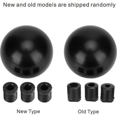 Pointeau de Changement Automobile Universel avec Adaptateurs en Aluminium - Noir et Kit de 3 Adaptateurs (M10/M8) (1/5)