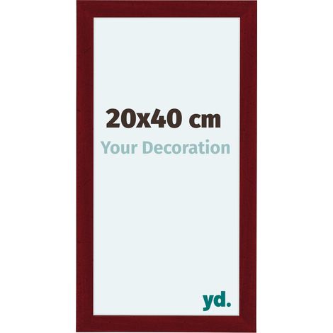 yd. - Cadre photo 20x40 - Vin Rouge Patine - MDF - Como (1/5)