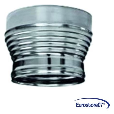 Aumento per tubo acciaio inox aisi 304 f/m monoparete mm.0,5 f ø mm.200 / ø 250 (1/4)