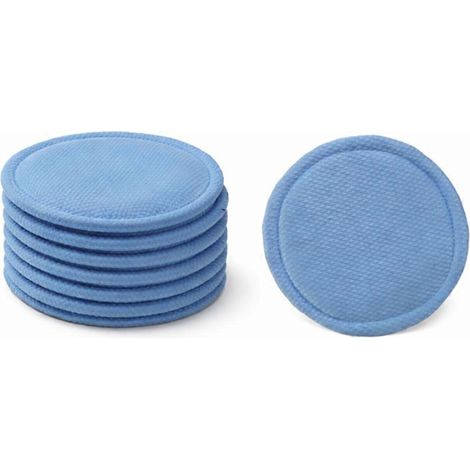De remplacement Round Cloths Fish Scale Serpillière Pads pour Robot Aspirateurs – pour Roborock Dreame DJI Ecovacs Aspirateur Accessoires Blue (1/5)