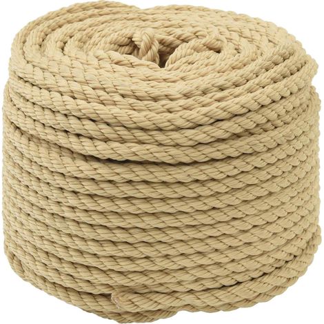 Corde de bateau en polypropylène 8 mm, 500 m, naturelle, flottante et résistante aux UV - PANGIVO (1/5)