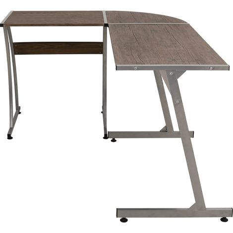 Maison Exclusive - Eckschreibtisch Braun Holzwerkstoff
