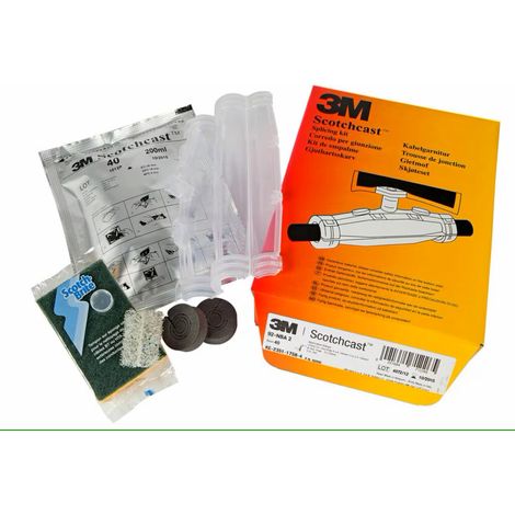 Kit de réparation de câbles 3M Scotchcast, taille câble 4 x 16  25mm², avec 4, 5 conducteurs , 270 x 85mm ( Prix pour 1 Kit )