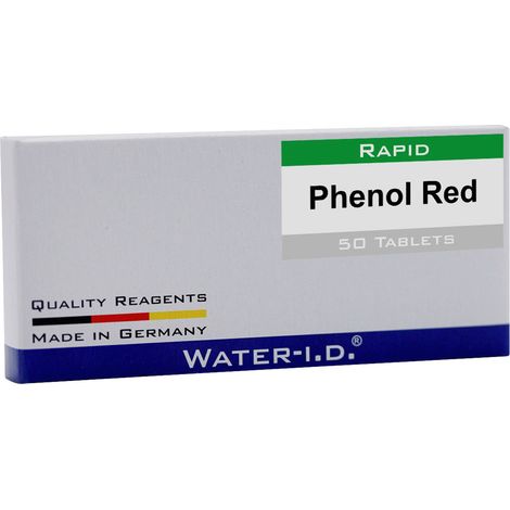 Water ID 50 Tabletten Phenol Rot für FlexiTester Tabletten
