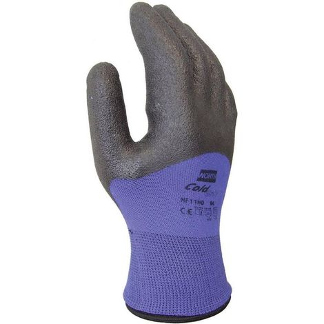 North Cold Grip NF11HD-10 Guanti di Protezione Nero Blu Taglia 10