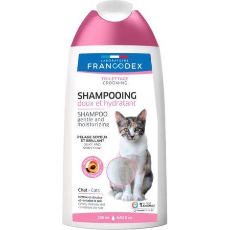 Shampoing Doux et Hydratant 250 ml Pour Chats - Francodex (1/4)
