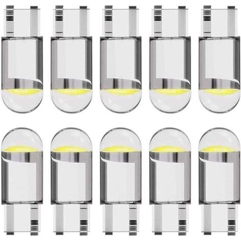 Ampoule LED T10 W5W 194 pour voiture 12 V 6 000 K (blanc) COB , ampoule LED 168 , ampoule LED 2825 T10 W5W , éclairage intérieur LED , ampoule LED W5W , ampoule LED pour voiture (1/4)