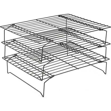 Grille de refroidissement en acier inoxydable antiadhésif pour biscuits, gâteaux et pains, plateau de cuisson pour grill (1/5)